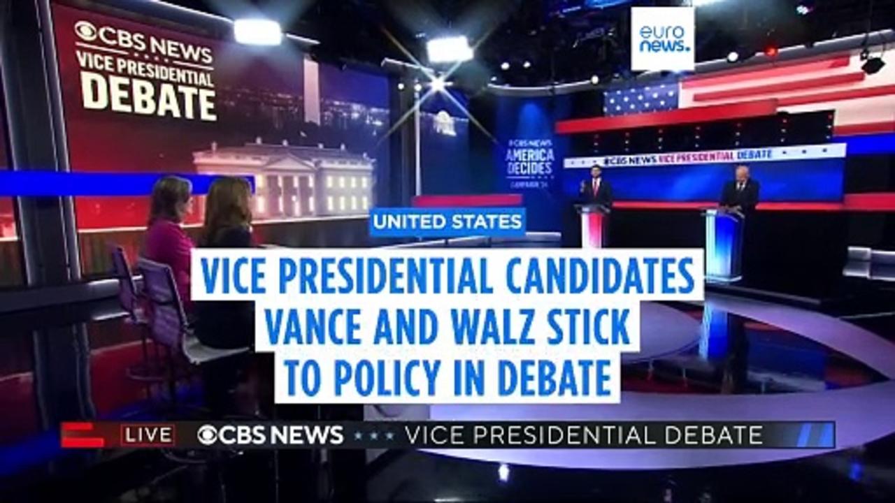 JD Vance and Tim Walz discuss climate change and Middle East escalation in vice presidential debate