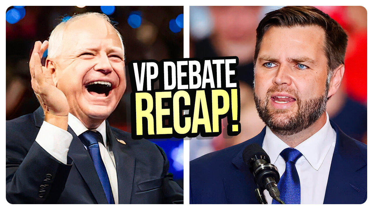 Vice Presidential Debate RECAP: "Knucklehead" Walz Get CREAMED By Vance! Viva Frei Live