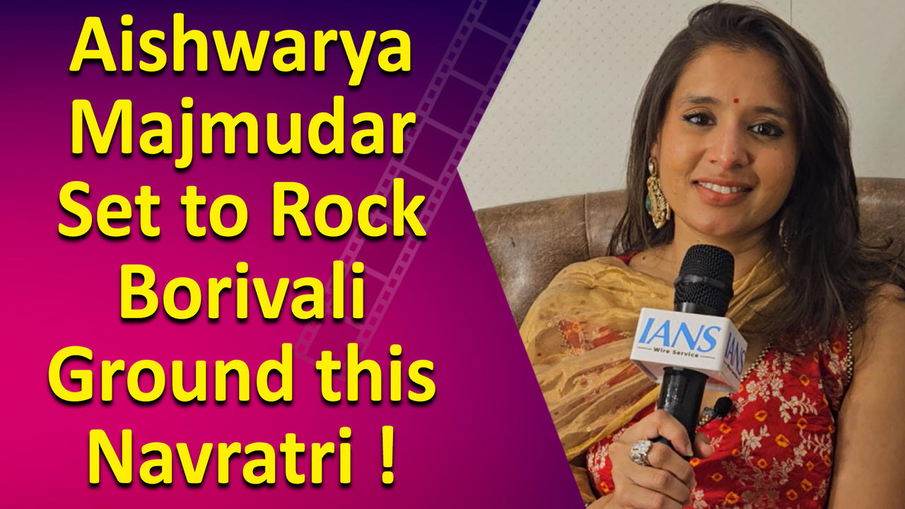 Singer Aishwarya Majmudar is thrilled to perform at Borivali ground this Navratri