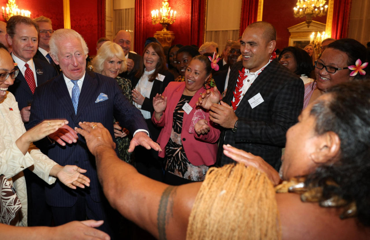 King Charles showed he has 'got the moves' during a Samoan dance lesson