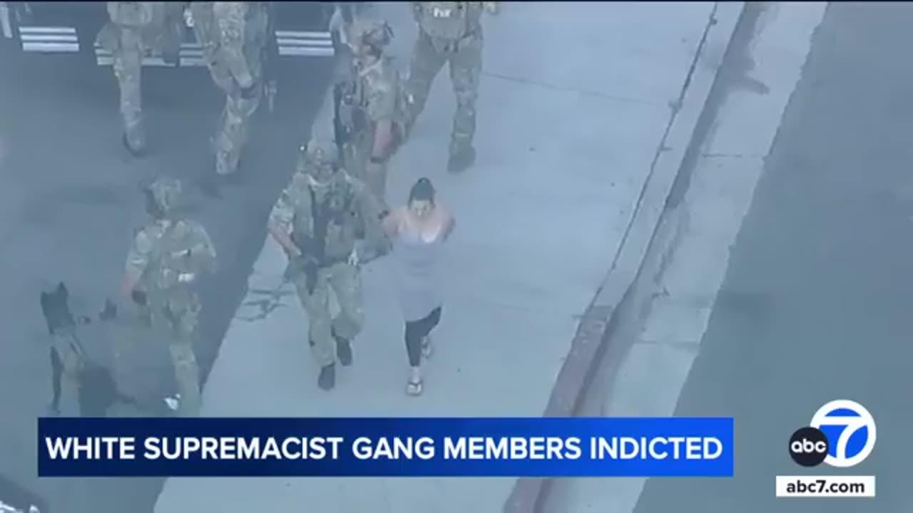 Dozens of white supremacist gang members arrested in massive bust