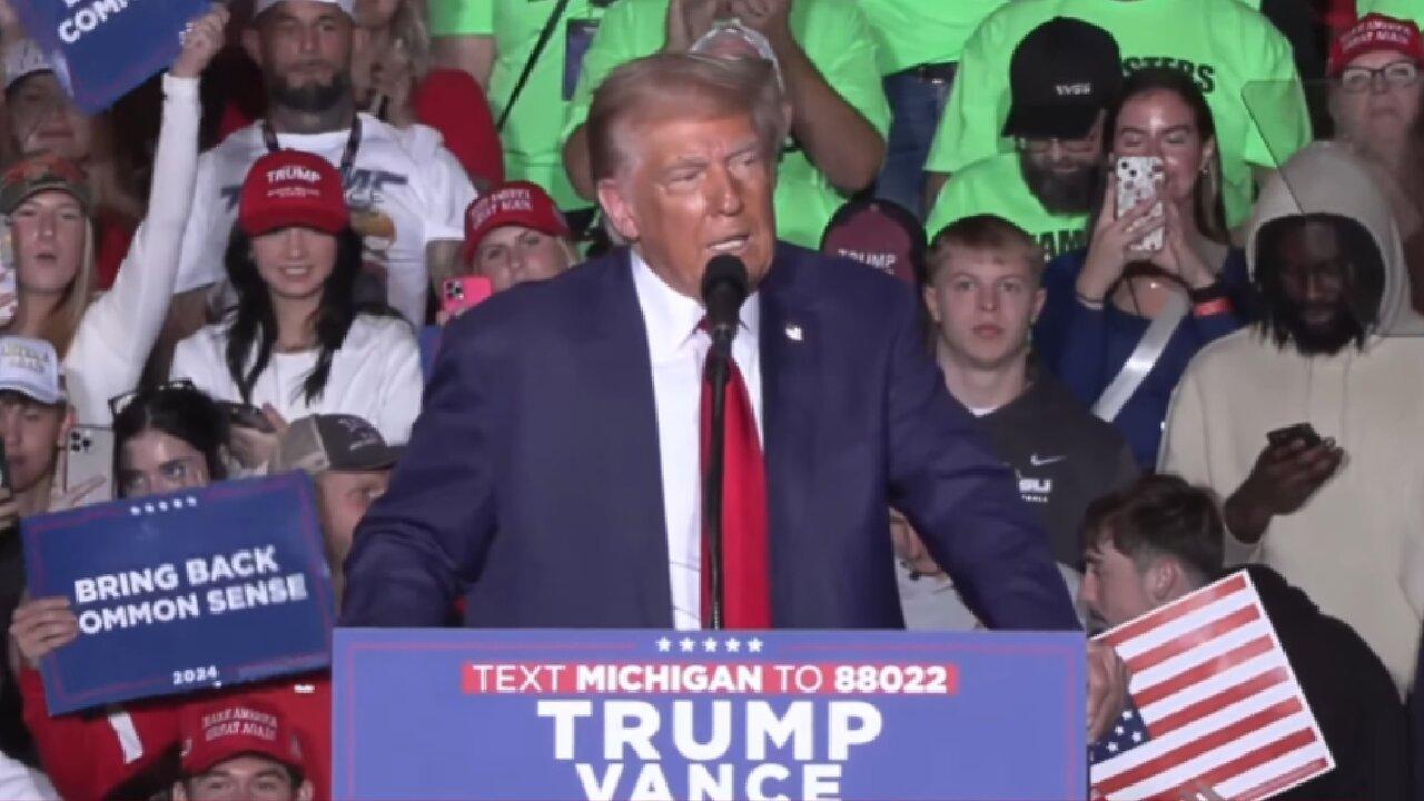 LIVE: President Trump Speaks at a Rally in Saginaw, Michigan ~ October 3 2024