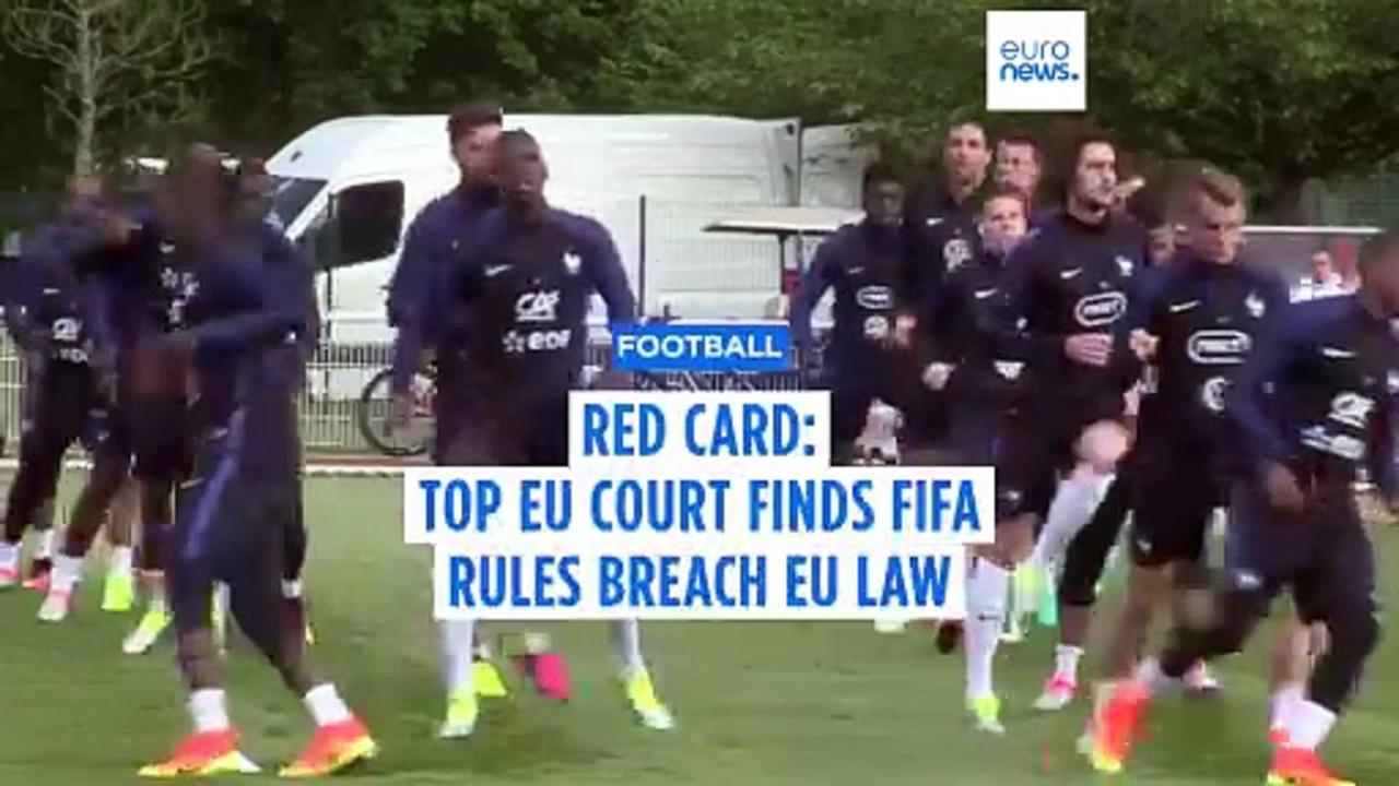 Red card: Some of FIFA's international transfer rules clash with EU law, top court says