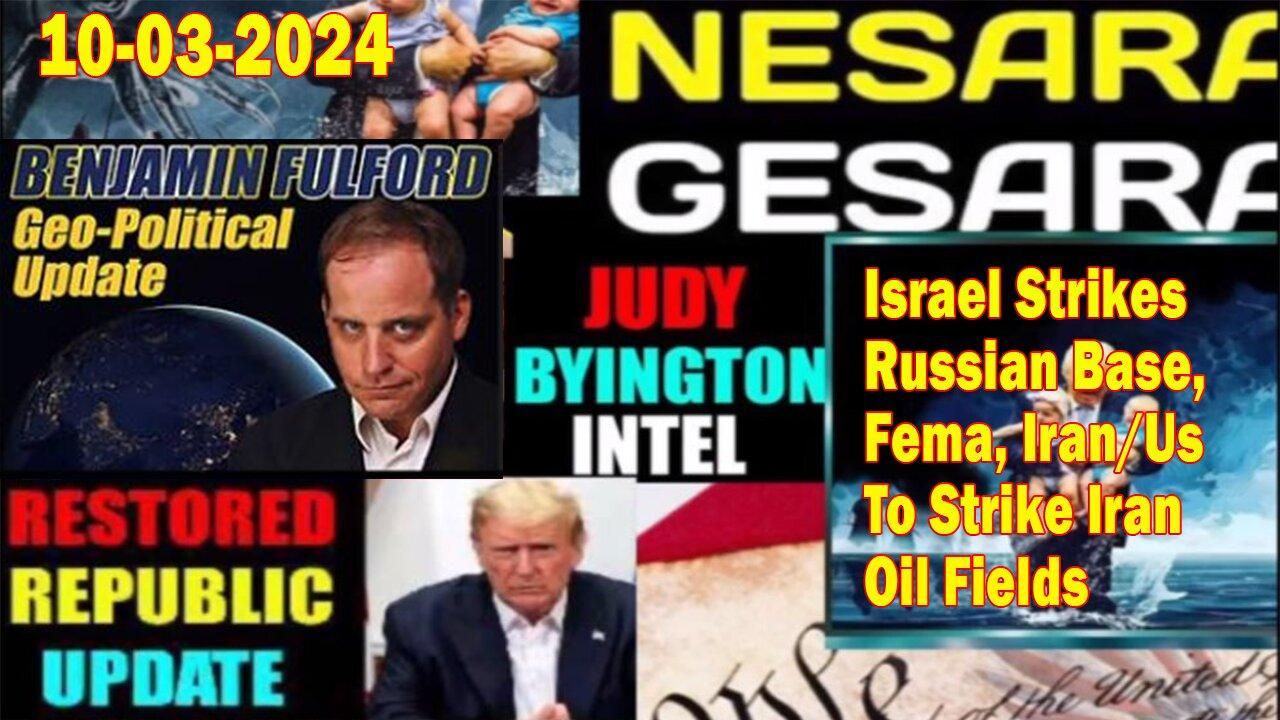 Judy Byington. Benjamin Fulford~ Situation Update Oct 3~ Trump Return- Restored Republic via a GCR