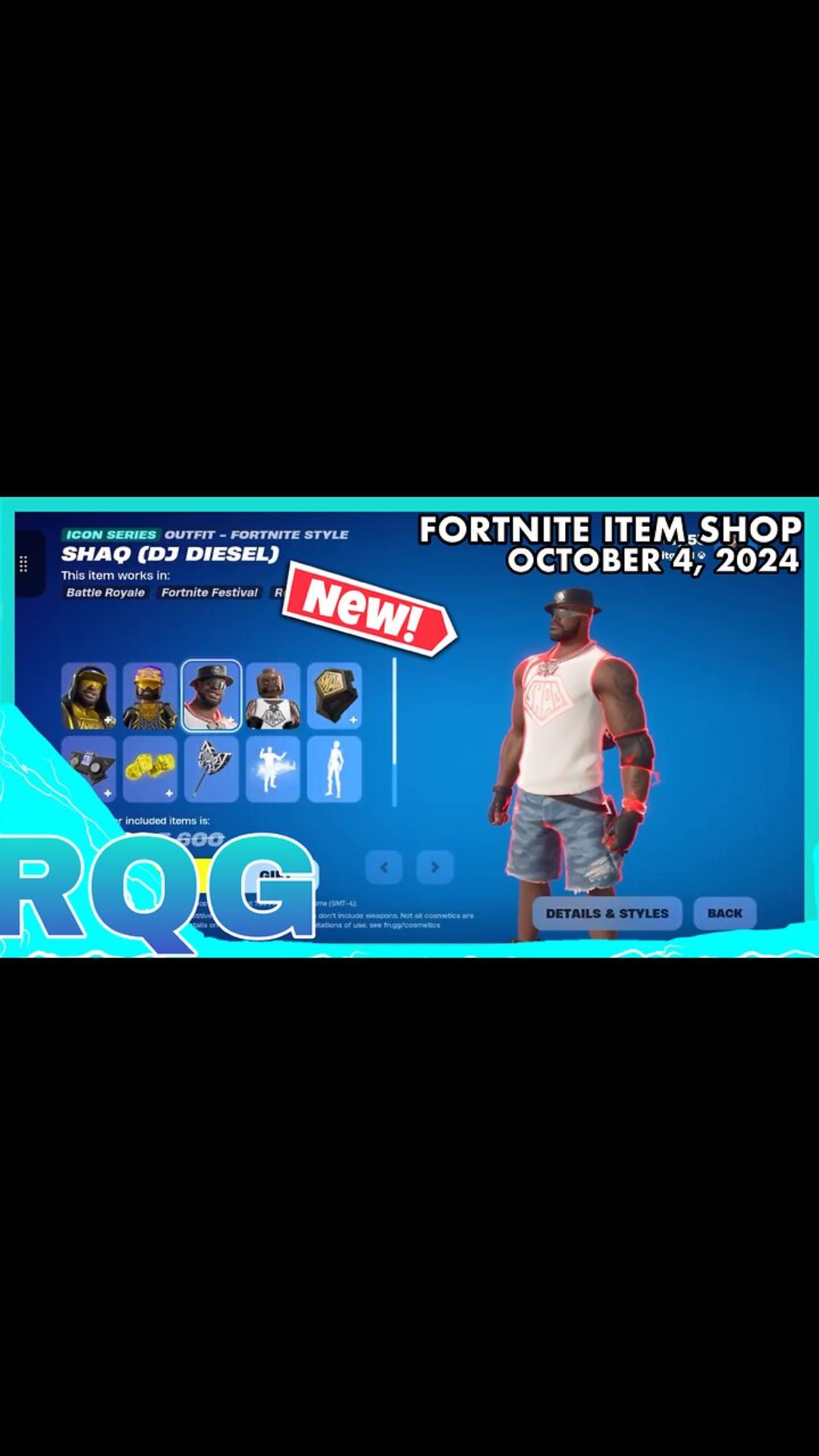 “NEW” SHAQUILLE O'NEIL IS HERE! FORTNITE ITEM SHOP (October 4, 2024)