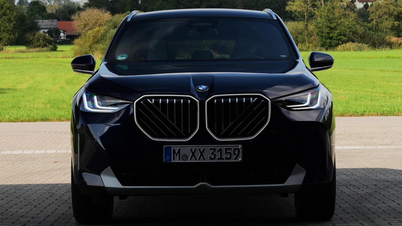 The new BMW X3 20 xDrive Design Preview in Tansanite Blue Driving Video