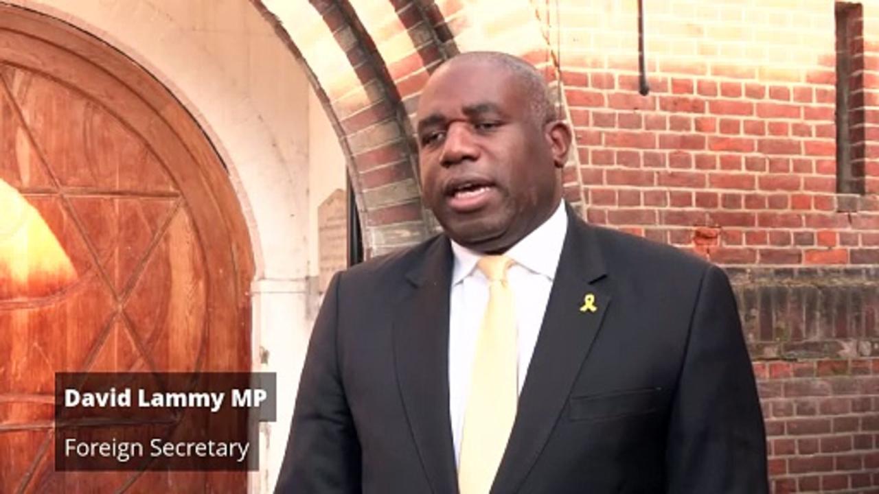 Lammy: October 7 anniversary is ‘day of reflection and pain’