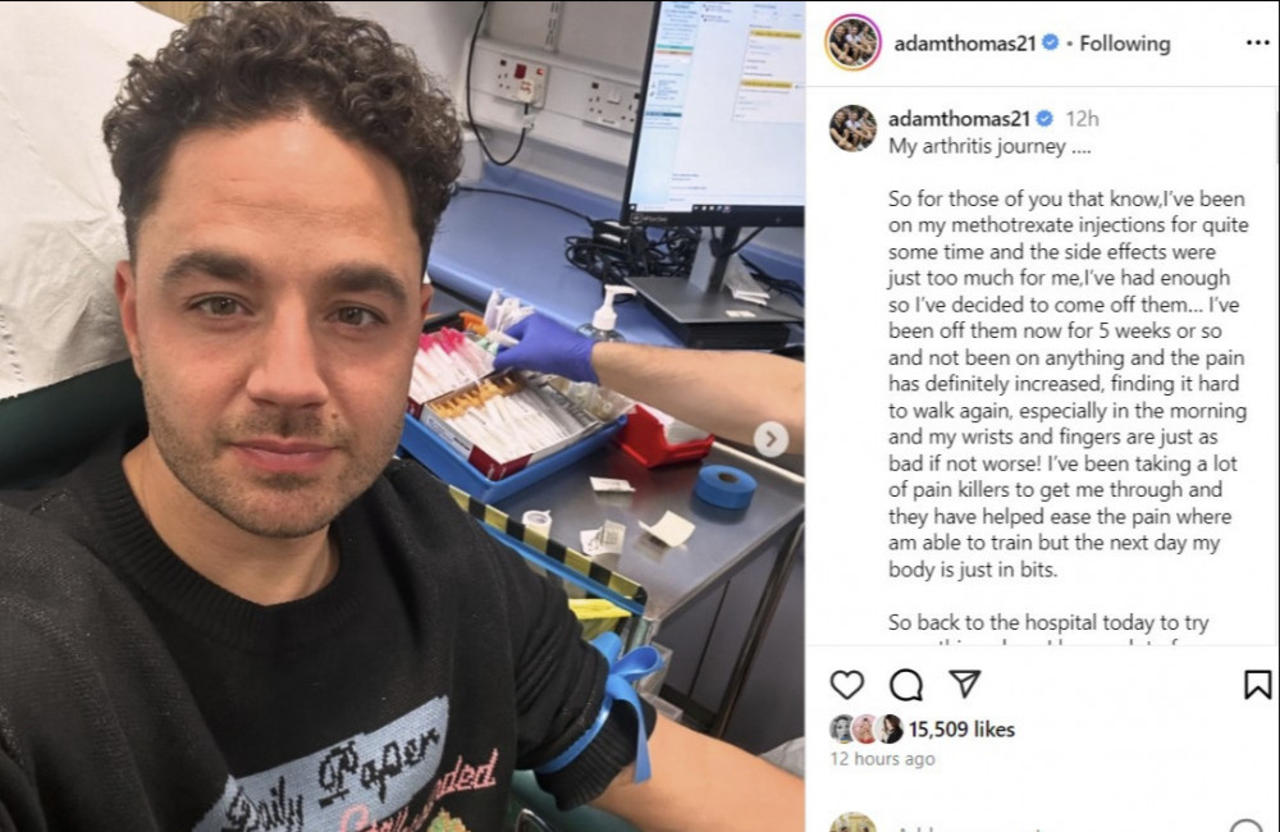 Adam Thomas struggling to walk amid arthritis battle