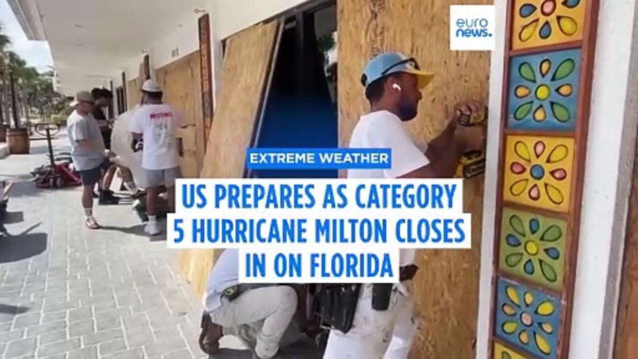 Hurricane Milton: Thousands evacuate as Florida braces for once-in-a-century storm