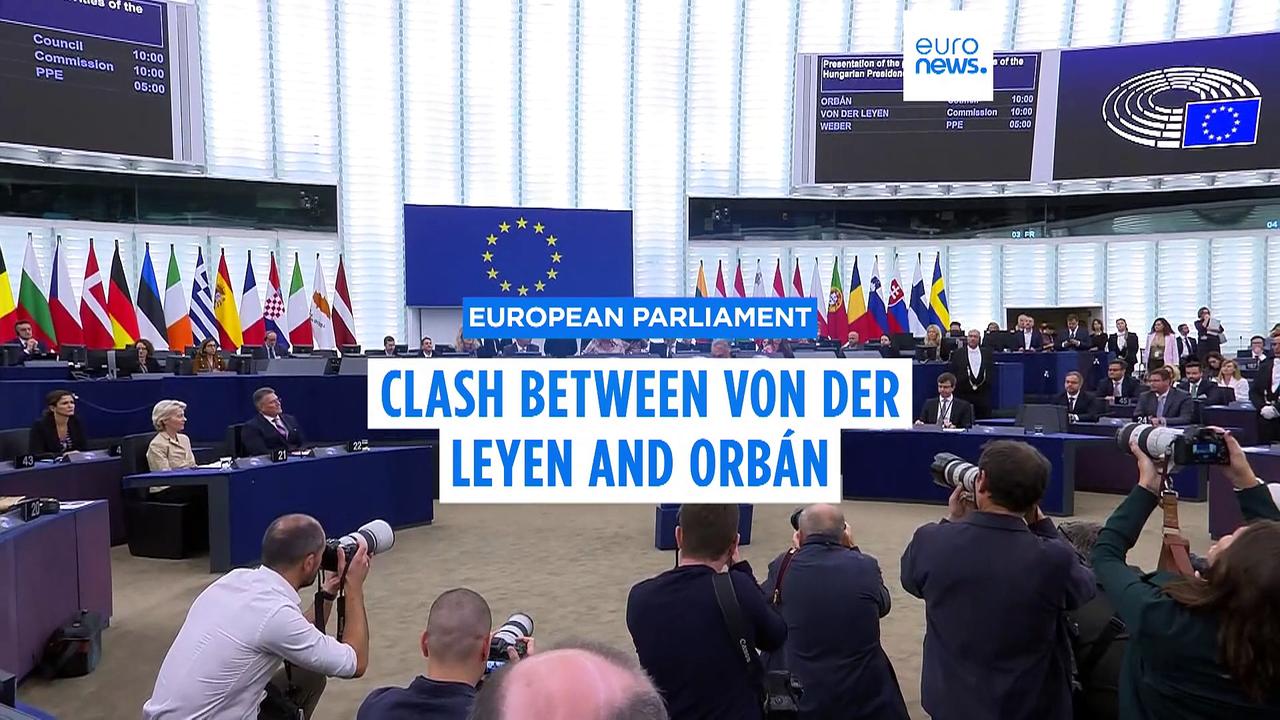 Viktor Orbán and Ursula von der Leyen clash in fiery debate at European Parliament