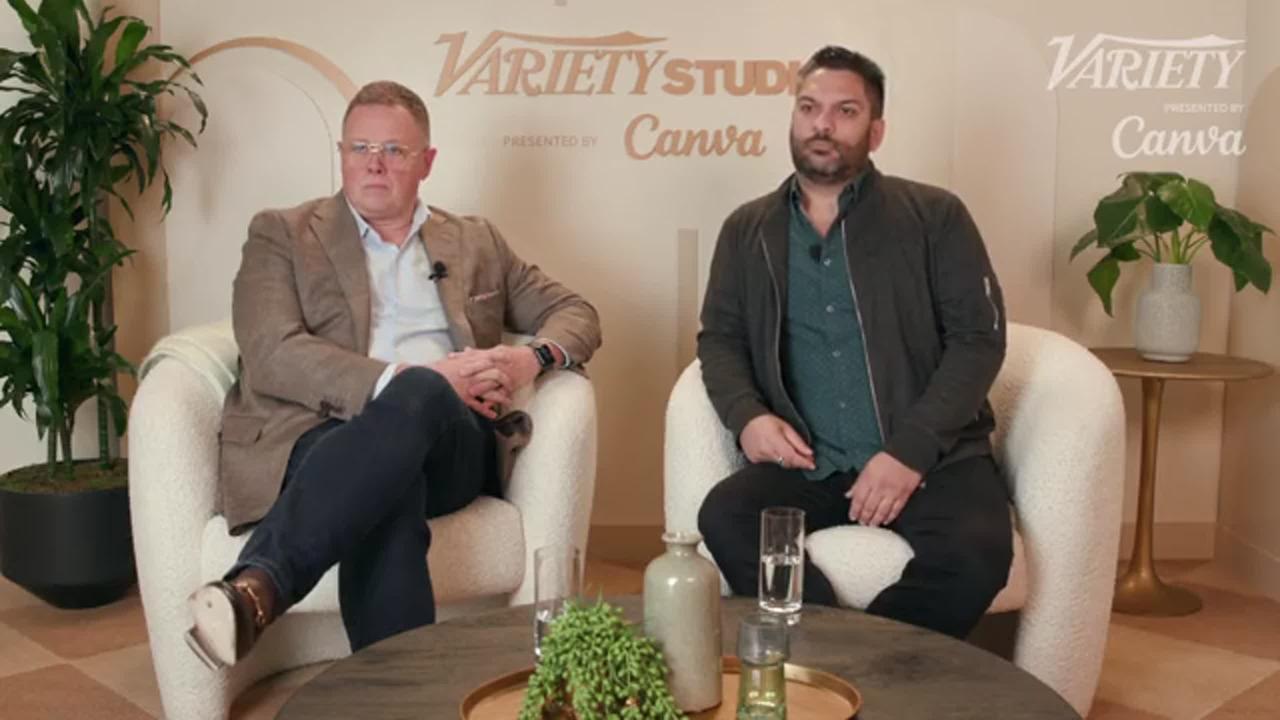 NBCUniversal's Jamie Cutburth and Canva's Frank Cortese on what makes a good partnership | Variety Studio presented by Canva