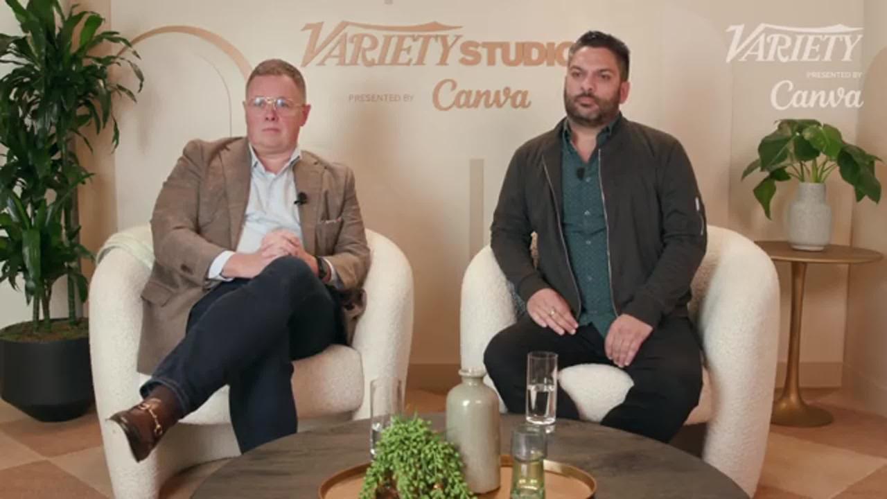 NBCUniversal's Jamie Cutburth and Canva's Frank Cortese on making workflows more efficient with AI | Variety Studio presented b