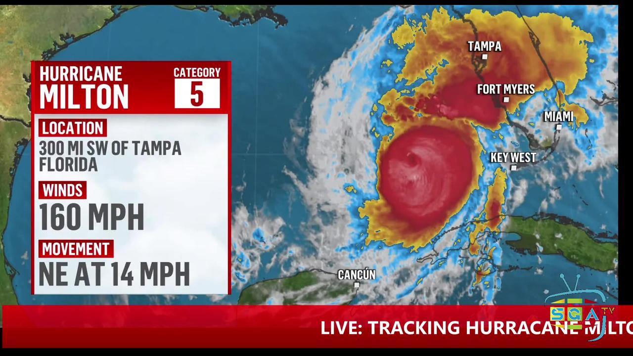 LIVE:  TRACKING HURRACANE MILTON