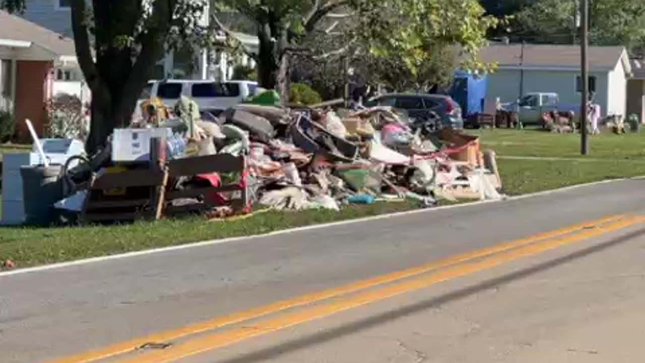 Aftermath of flooding from Hurricane Helene One News Page VIDEO