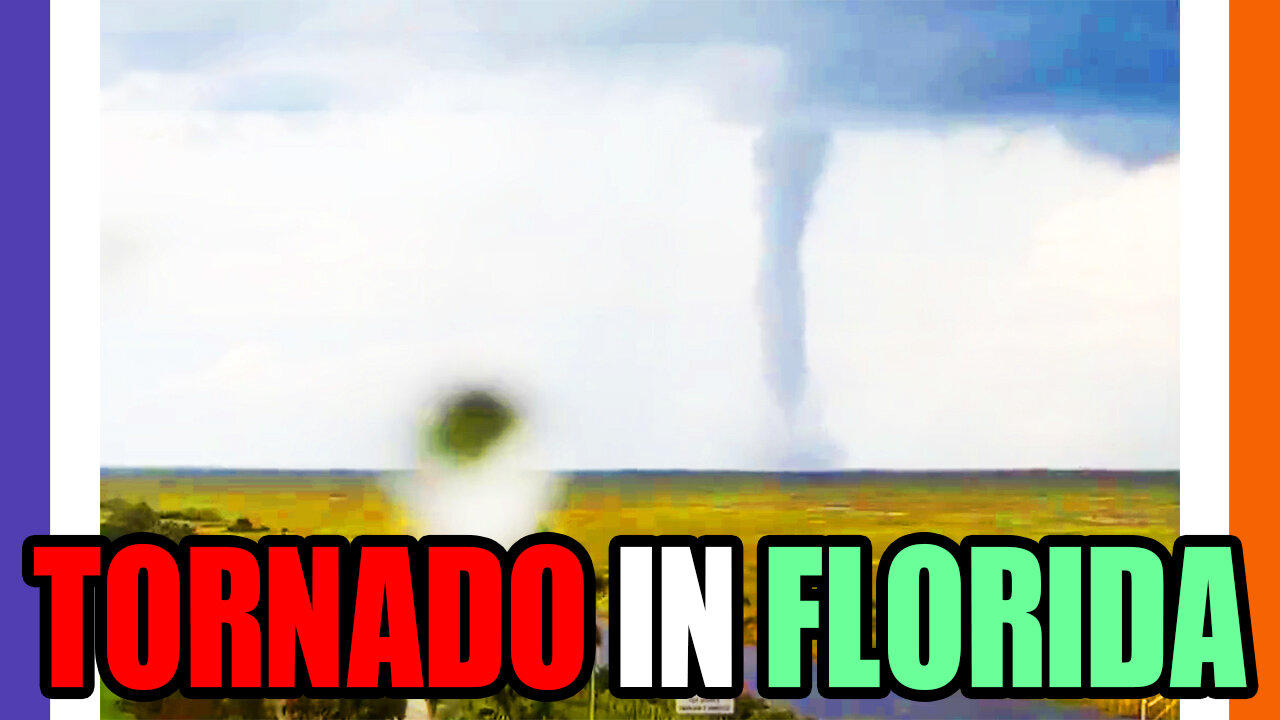 🚨BREAKING: MASSIVE TORNADO IN FLORIDA 🟠⚪🟣