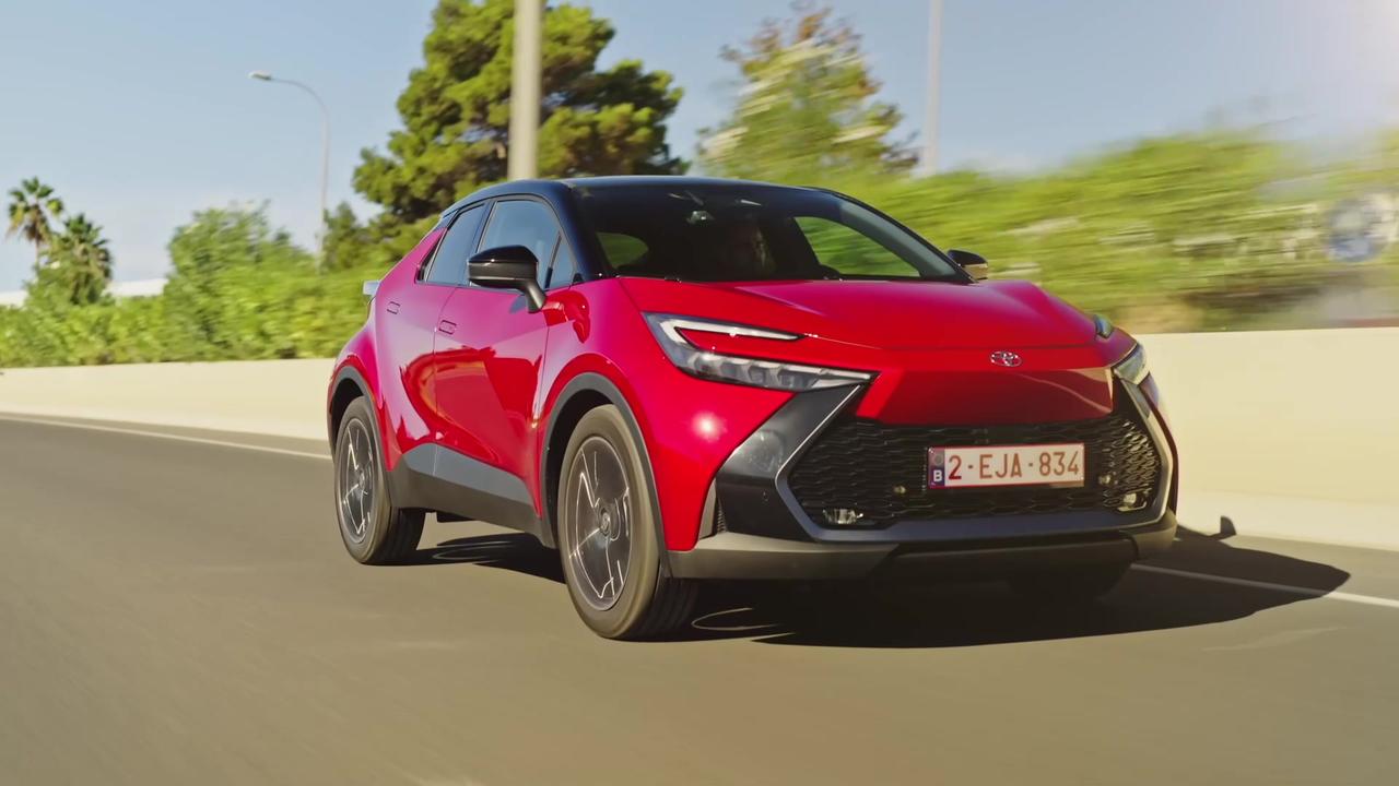 The new Toyota C-HR Hybrid in Emotional Red Driving Video