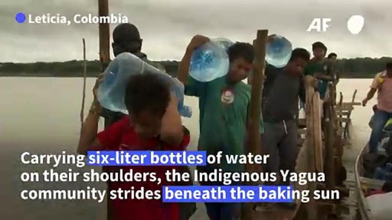 The long walk for water in the parched Colombian Amazon