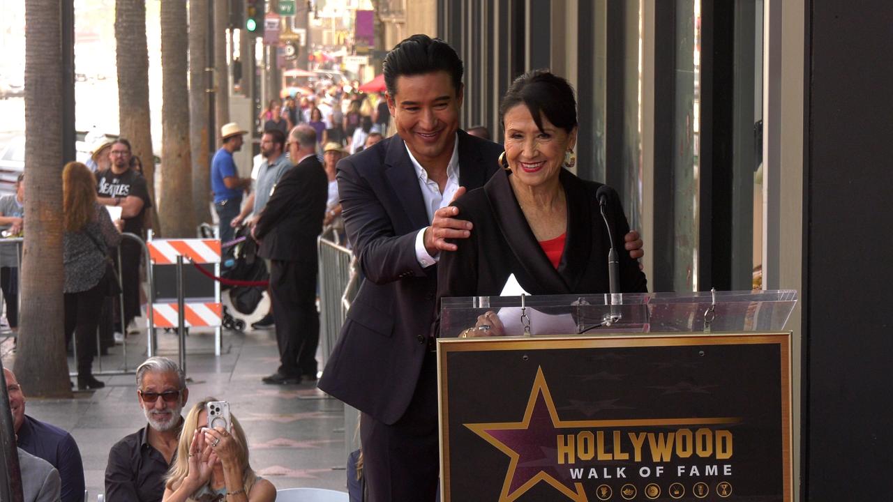 Elvia Lopez speech at Mario Lopez's Hollywood Walk of Fame star unveiling ceremony