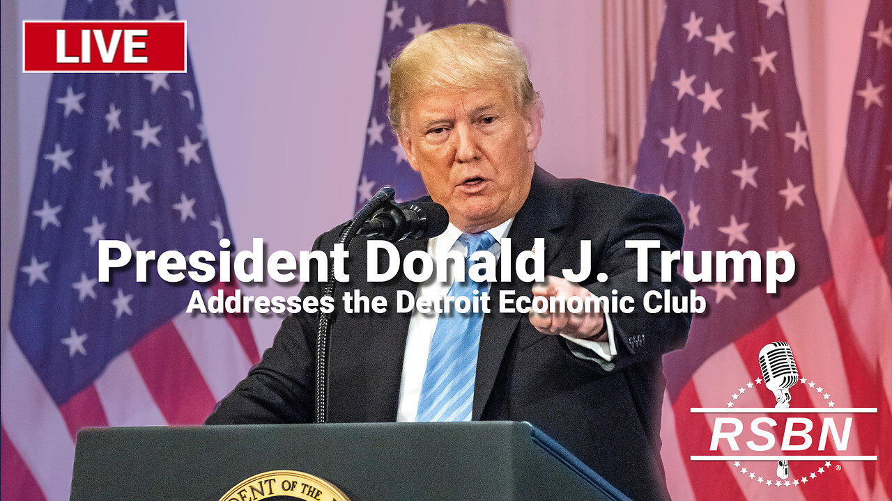 L​IVE REPLAY: President Trump Addresses the Detroit Economic Club - 10/10/24