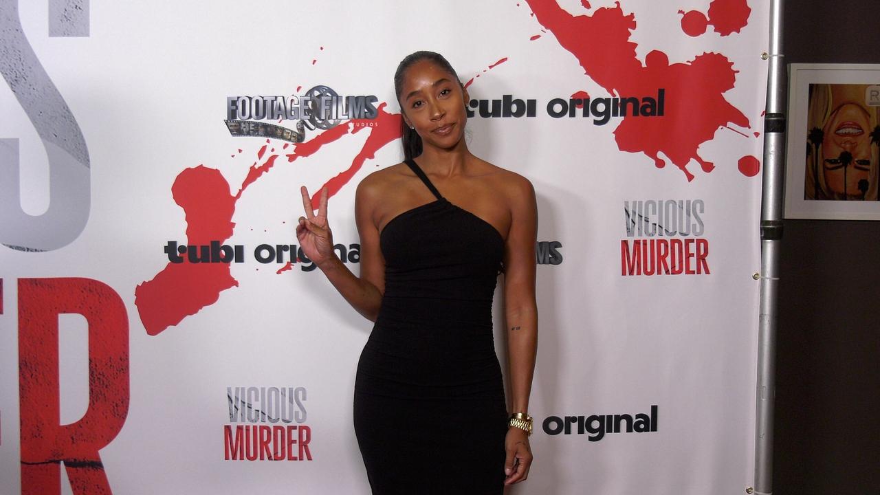 Actress Apryl Jones attends the red carpet premiere of 'Vicious Murder' in Los Angeles