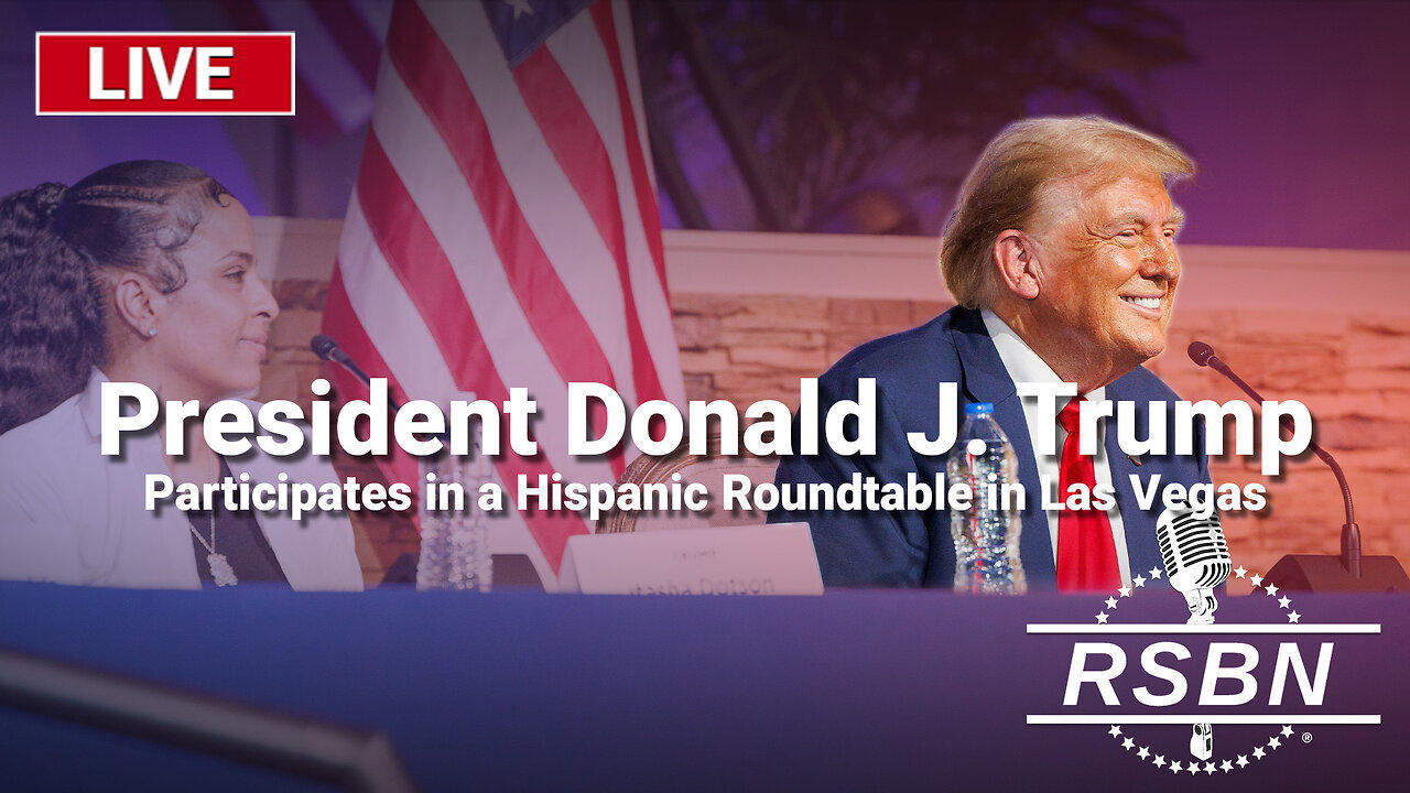 LIVE: President Trump Participates in a Hispanic Roundtable in Las Vegas - 10/12/24