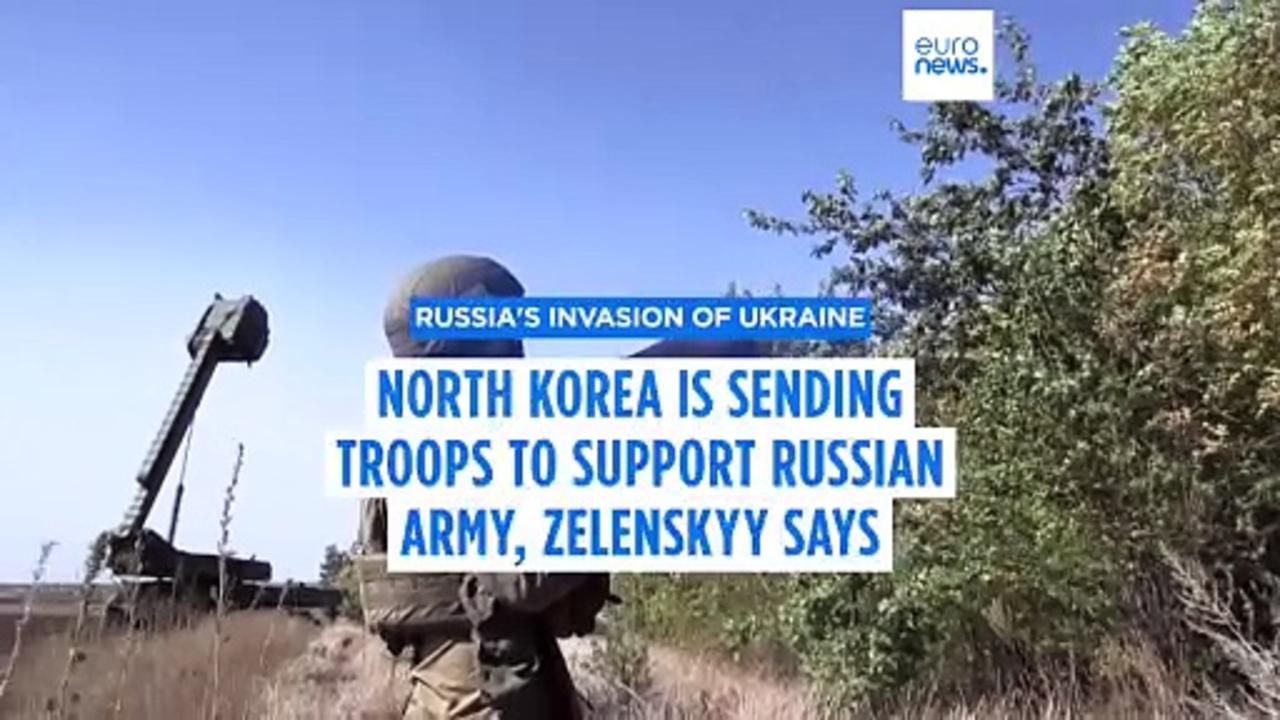 North Korea supports Russia with troops and weapons, Zelenskyy claims