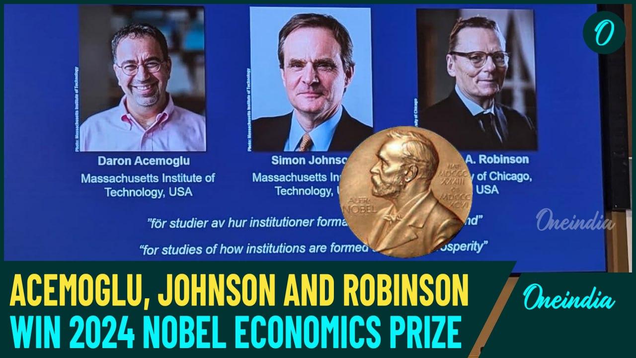 Nobel Prize 2024: MIT Economists Daron Acemoglu, Simon Johnson, James Robinson Share Grand Prize