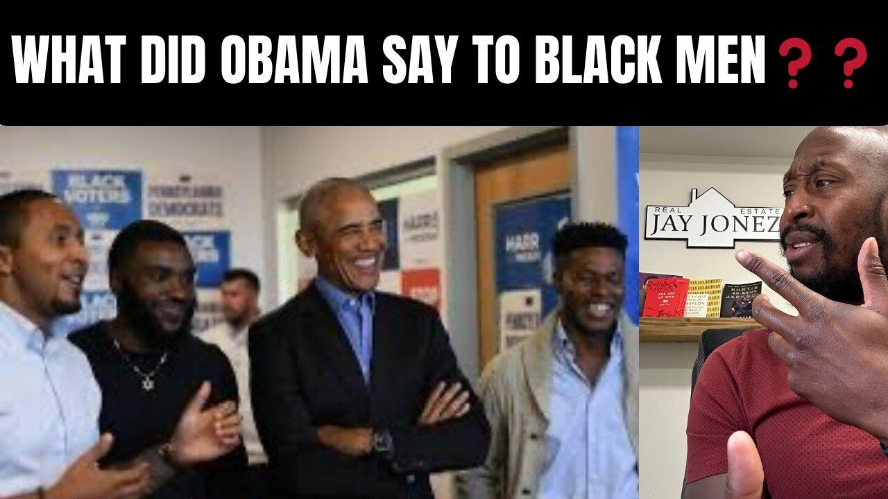 🔴 Barack Obama's PLEA to Black Men to Vote for Kamala Harris | FAILS