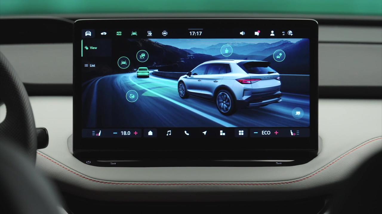 The new Skoda Elroq Infotainment System