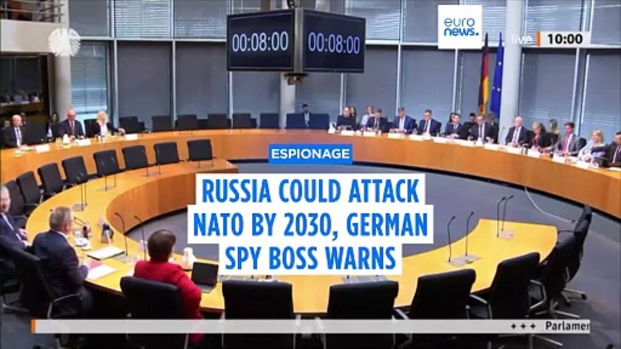 Russia could attack NATO by end of decade, German intelligence chief warns