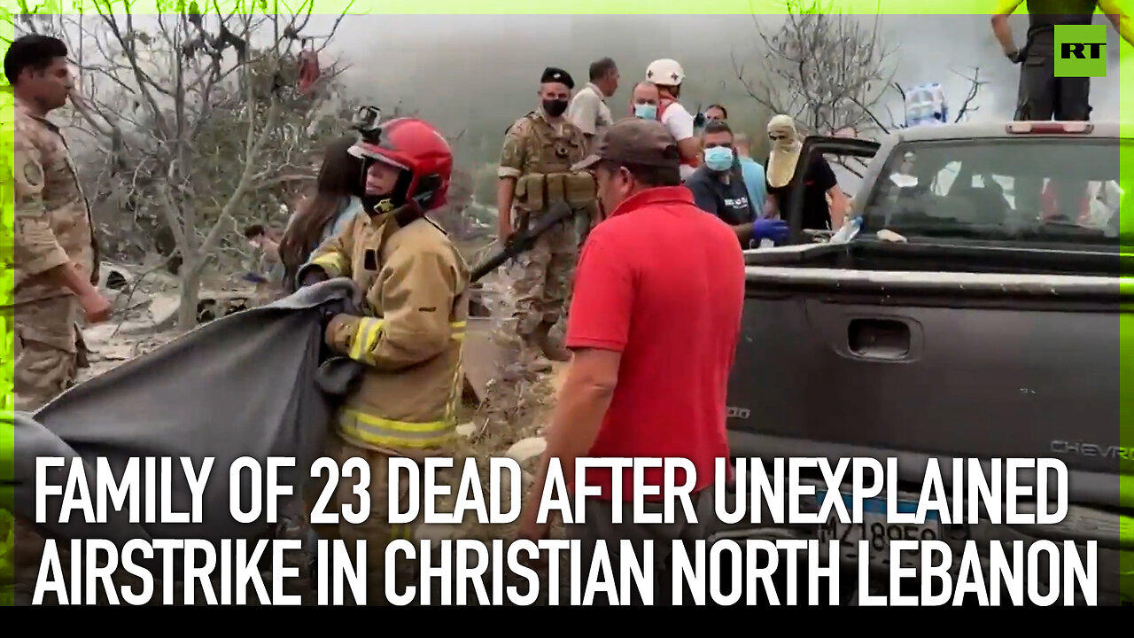 Family of 23 dead after unexplained airstrike in Christian north Lebanon