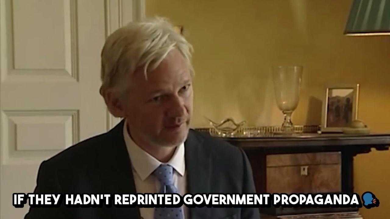 Julian Assange Eloquently Explains Why Truthful & Honest Media Is Important For A Free Society