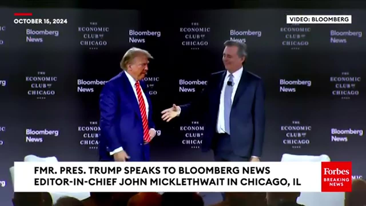 FULL: Trump Sits For Live Interview From Bloomberg News EIC At The Chicago Economic Club!