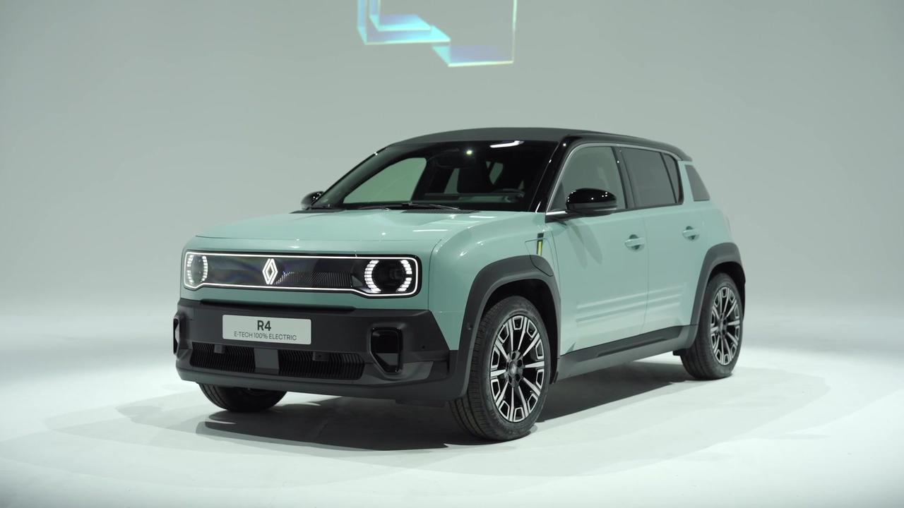 Renault 4 E-Tech electric Iconic version Design Preview in Green