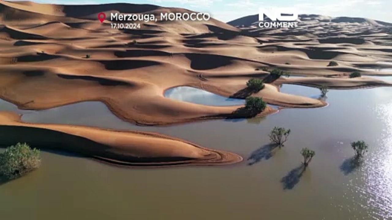 No Comment: lakes back in the Moroccan desert