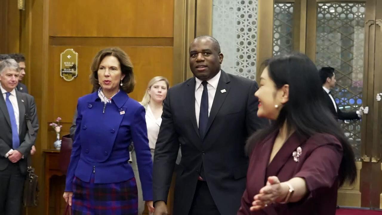 Lammy arrives in Beijing to press China on global issues