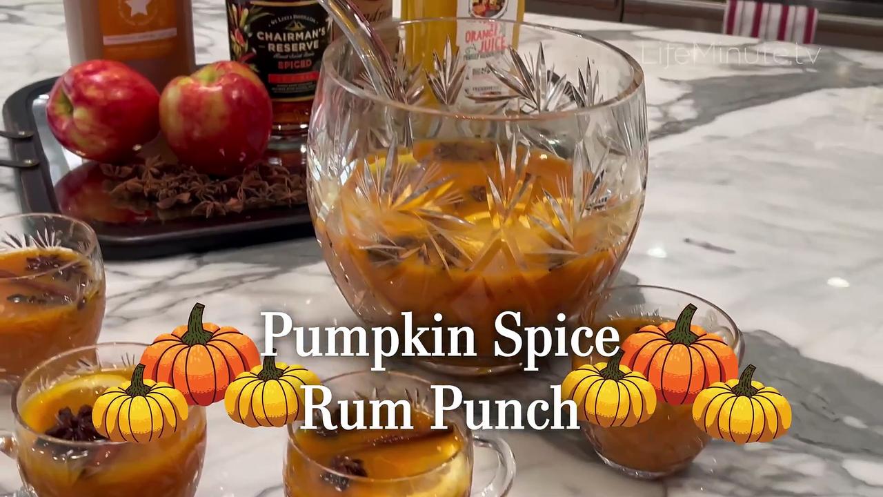 Pumpkin Spice Rum Punch