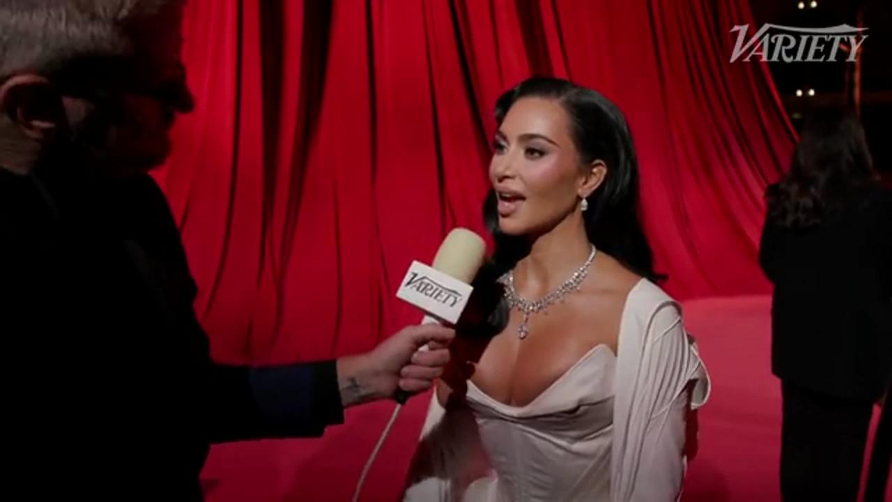 Kim Kardashian Advocates for the Release of the Menendez Brothers | Academy Museum Gala Red Carpet