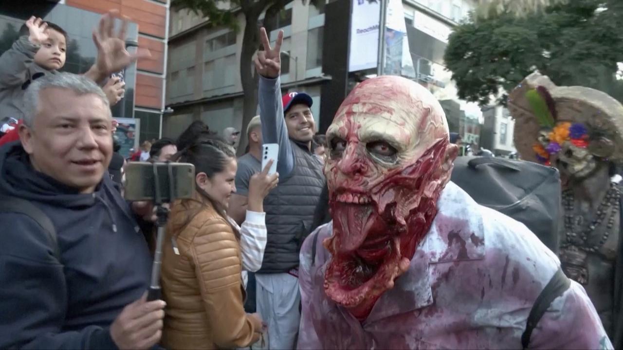 Giant Zombie Walks Terrorize Mexico City, Santiago and Tokyo