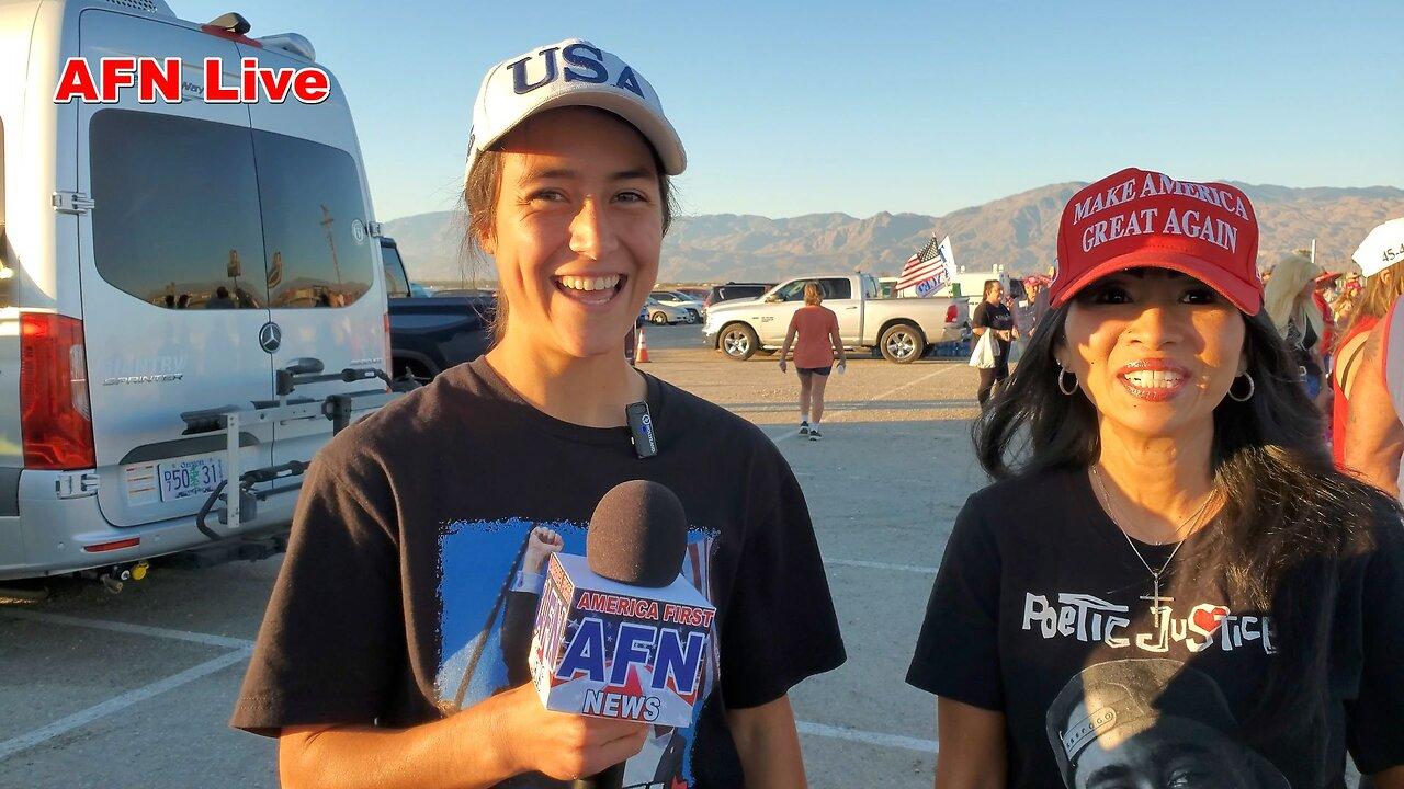 Live at Trump Rally with Kate and Tay