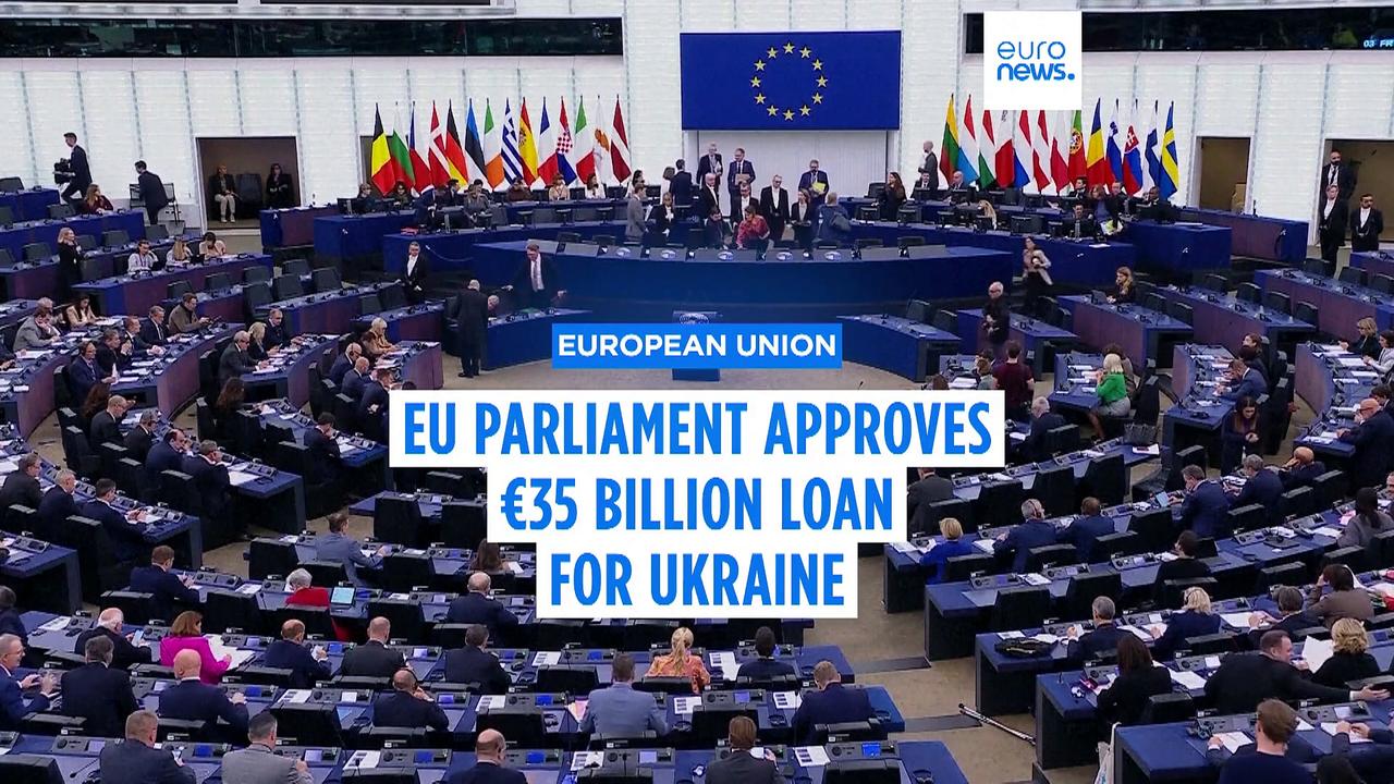 MEPs approve €35 billion loan for Ukraine with some far-right support