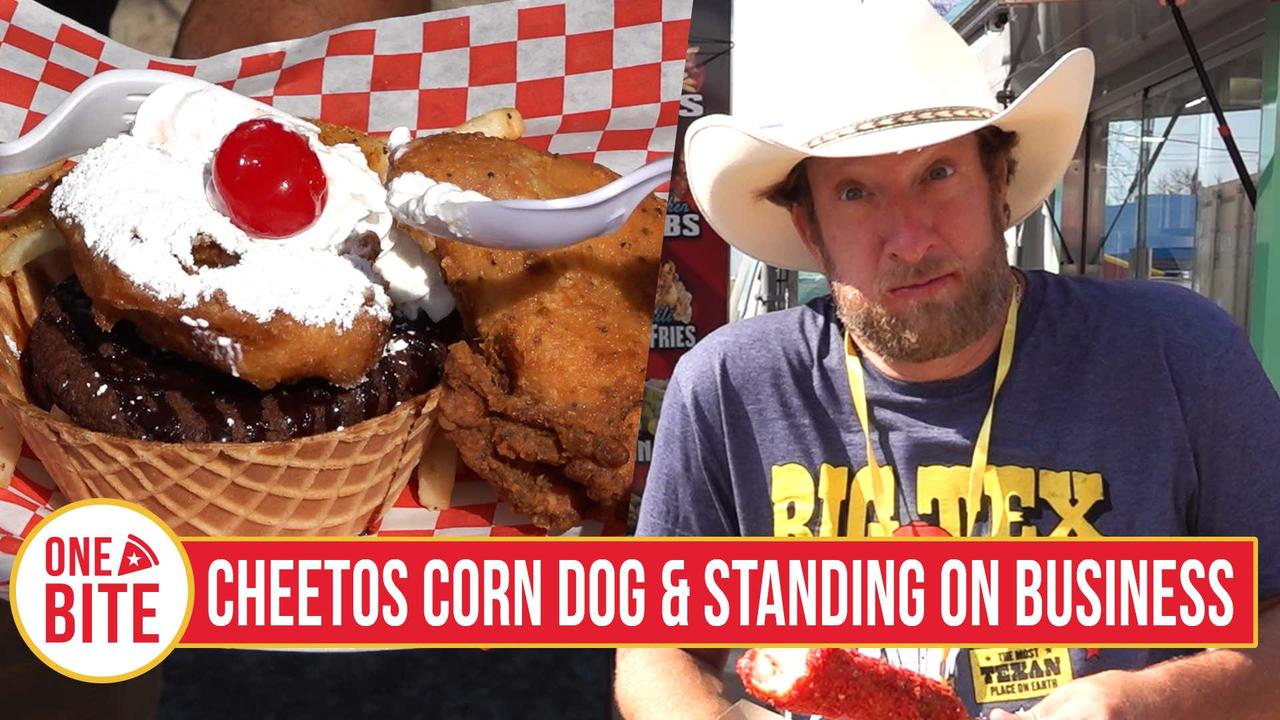 State Fair of Texas Review - Hot Cheetos Korean Corn Dog & Standing On Business (Dallas, TX)  Last review from the State Fair. B