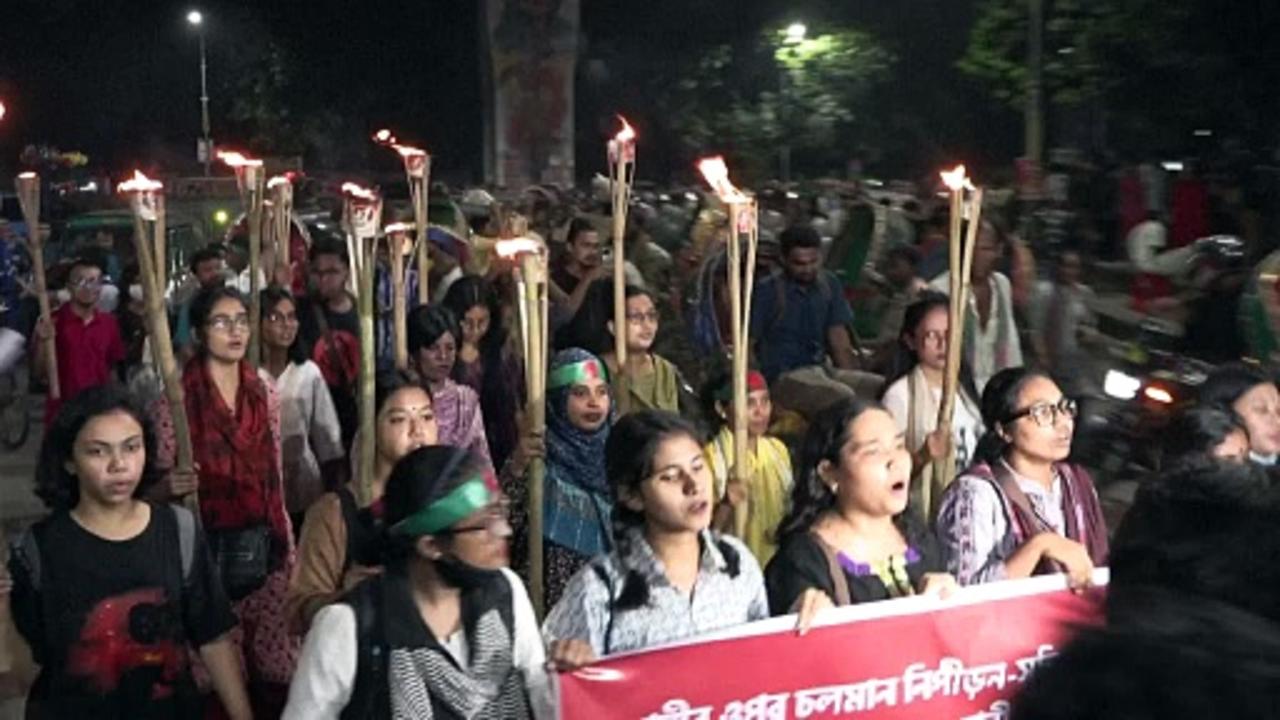 Bangladesh students decry surge in violence against women