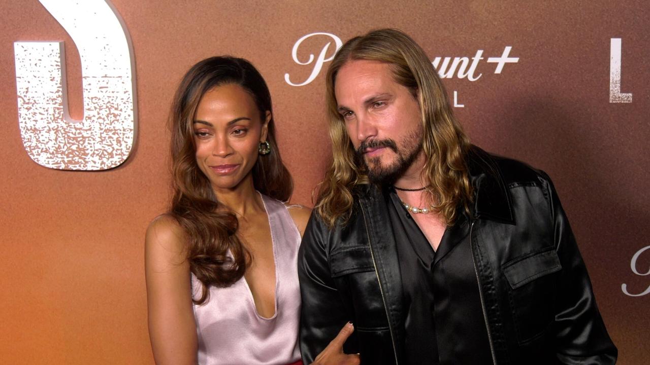 Zoe Saldana and Marco Perego | 'Lioness' Season 2 Premiere | Black Carpet