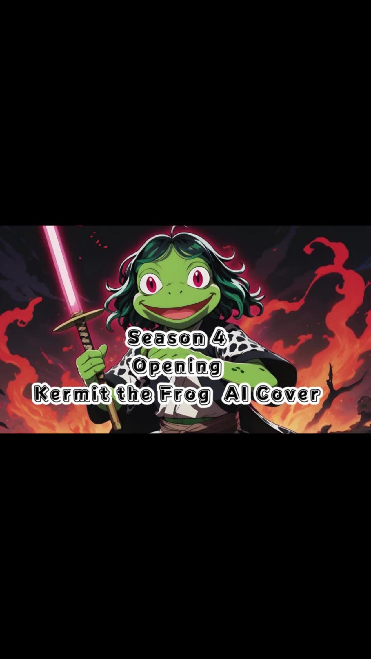 [Kermit the Frog sings/AI Cover] Kimetsu no Yaiba:Demon Slayer Season 4 Opening Mugen