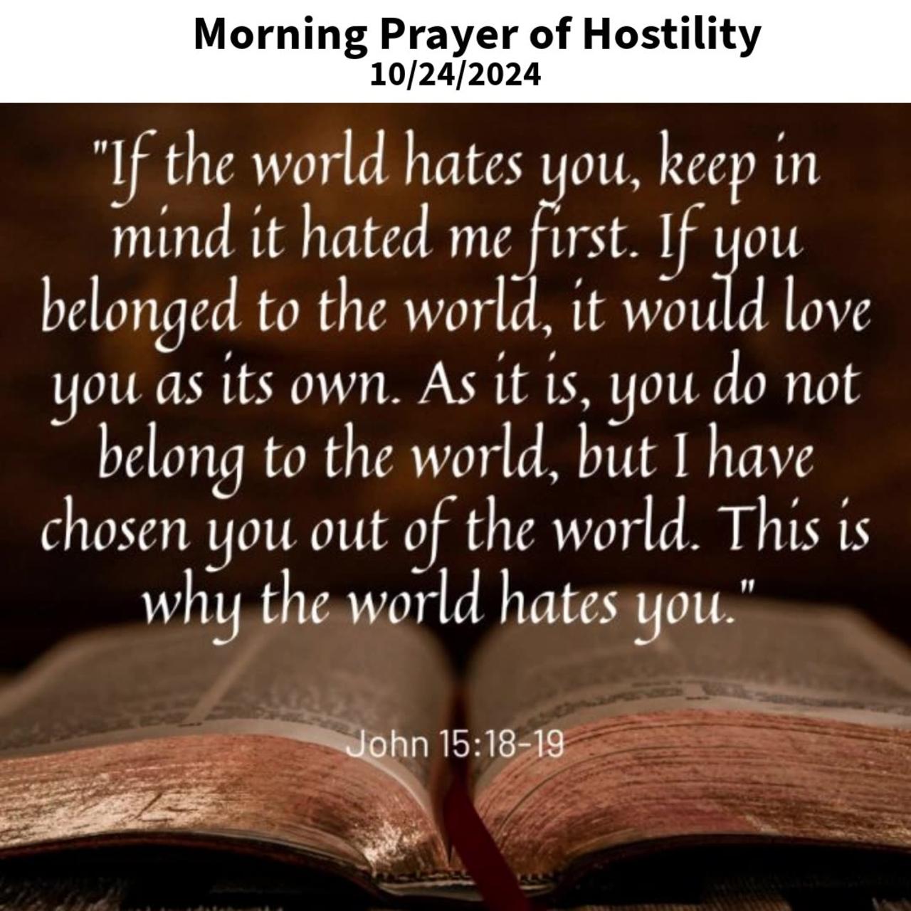 Morning Prayer of Hostility #youtubeshorts #grace #jesus #mercy #faith #fyp #bless #love #trust #joy