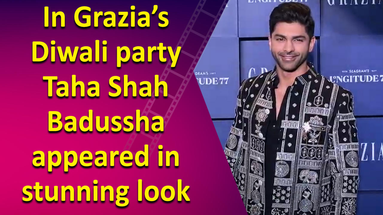 Taha Shah Badussha dazzled at Grazia’s Diwali Party