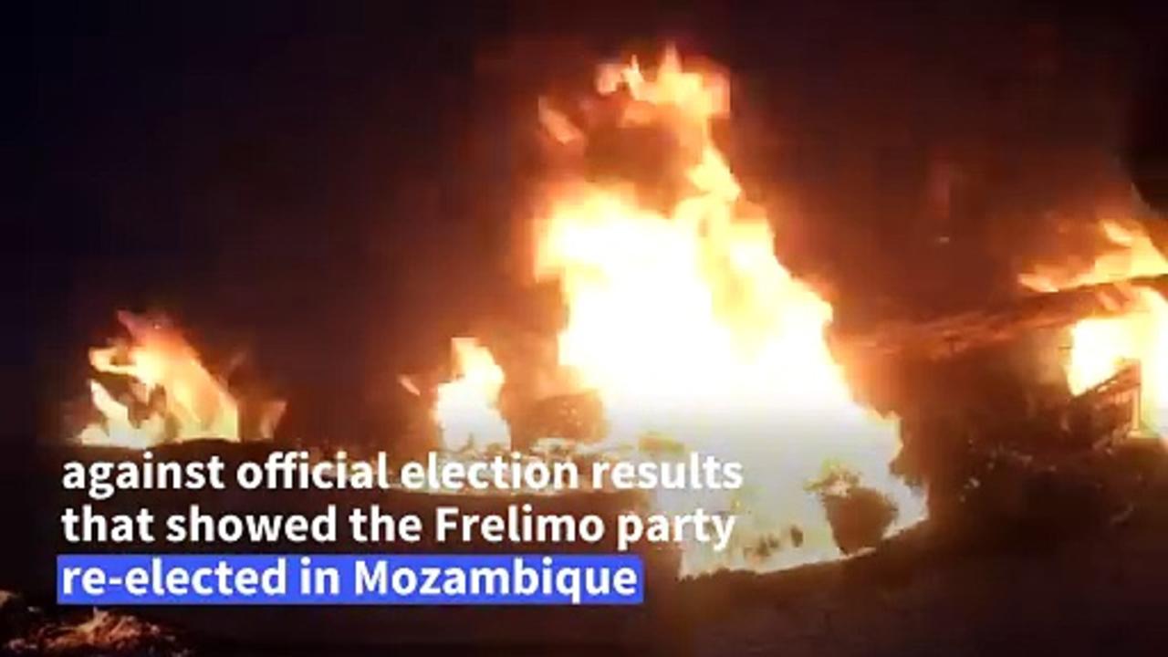 Protests in Mozambique after ruling party re-elected