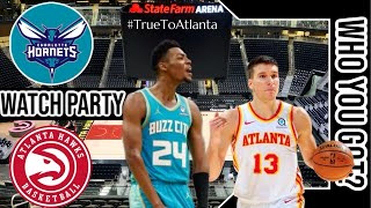 Charlotte Hornets vs Atlanta Hawks | Live Play by Play & Watch Party Stream | NBA 2024 GM 🏀🔥