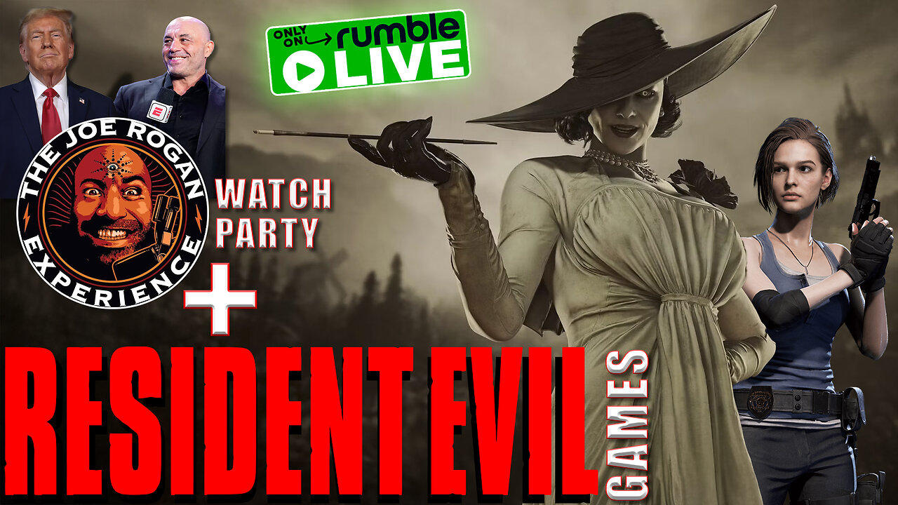 LIVE 12pm ET | TRUMP ROGAN PODCAST Reaction + RESIDENT EVIL Games!